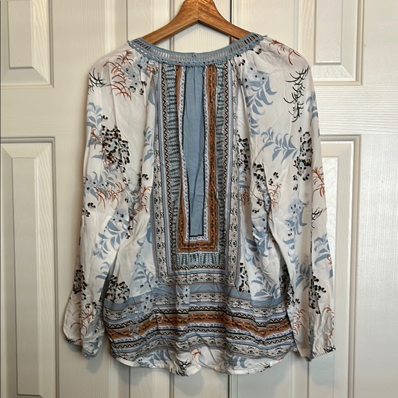 Bohemian Floral Print Women's Top - Picture 4 of 5